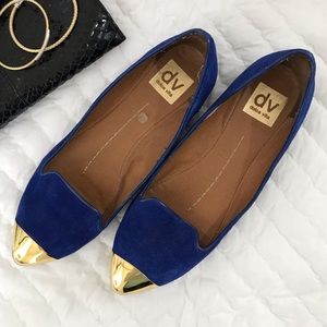 Dolce Vita blue suede flats